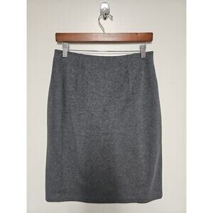 LL Bean Pencil Skirt Womens Small Regular Stretch Gray New With Tag